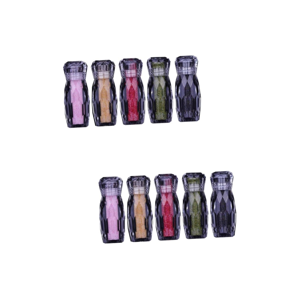 Healeved 10 Piezas pegatinas de uñas de cuentas uñas postizas home decor decoraciones de uñas para nail art de azúcar pedrería decoración de diamantes Vidrio Decorar