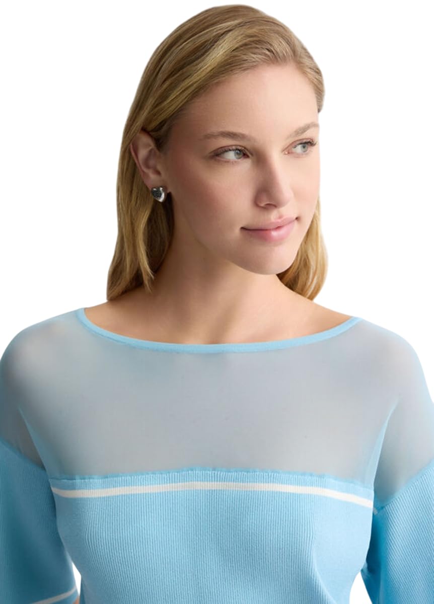 Liu Jo T-Shirt in Maglia sopra Trasparente TA5098