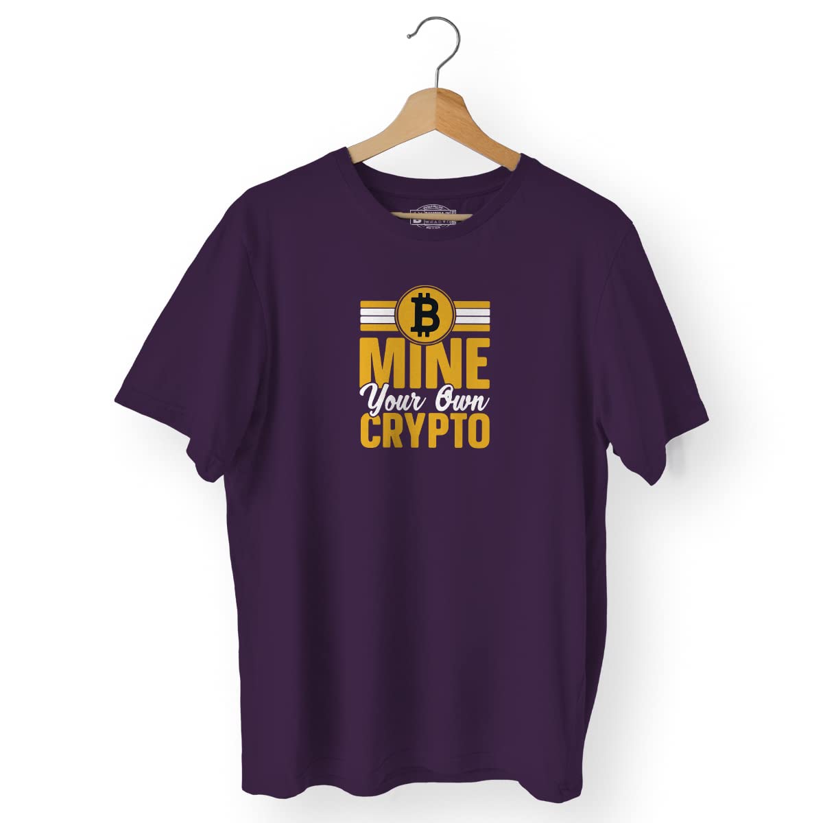 BambihaMine Your own Crypto T-Shirt | Cotton Casual T-Shirt | Round Neck Half Sleeve Crew Neck Unisex T-Shirt