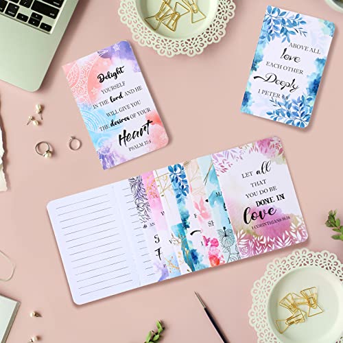 Carnets de Versets Bibliques Floraux x16 Blocs-Notes de Poche - 6