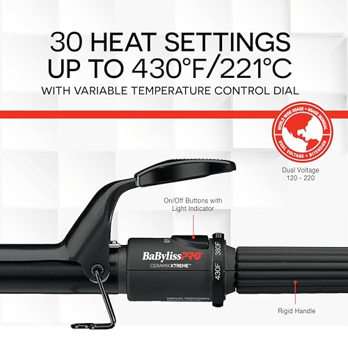 BaBylissPRO Ceramix Xtreme Extra Long Ceramic Curling Iron