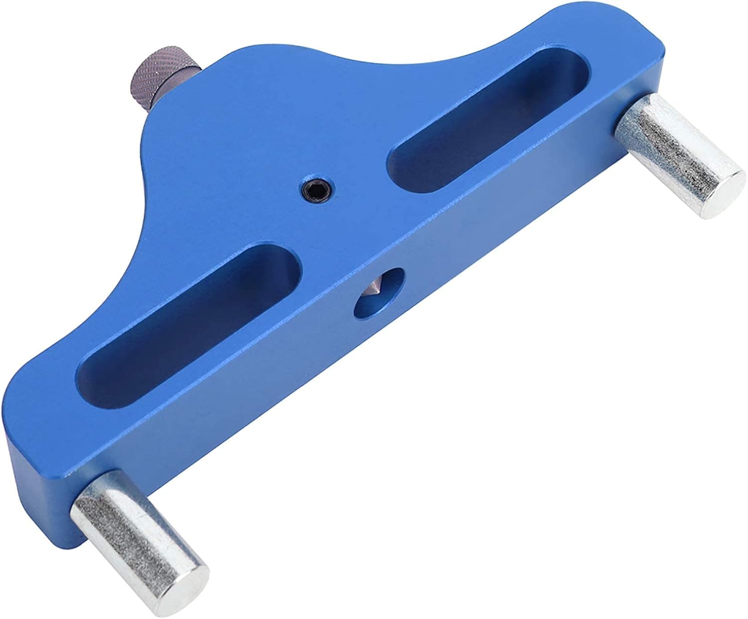 Garosa Center Scriber Marking Tool 95MM Aluminum Alloy Woodworking Marking Center Finder Tool Wood Scribe Marking Gauge for Board Grooving Assembly Work(Blue)