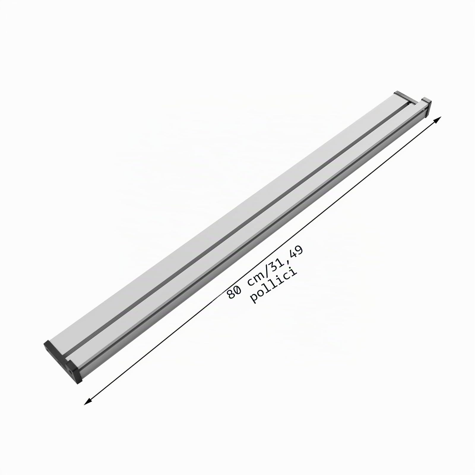 Guida a T per scanalatura a T, 800 mm, 75, tipo, in alluminio, per sega da tavolo, router da tavolo, lavorazione del legno
