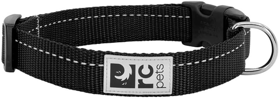 RC Pet Products 3/4 Inch Primary Collection Adjustable Dog Collar, Small, Black