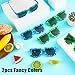 Lonfliness 12 Pack Pixel Sunglasses Video Game Party Favors Pixel Mosaic Colorful Glasses Pixelated Mosaic Fashion Sunglasses in 2 Color Gamer Glass Birthday Game Supplies