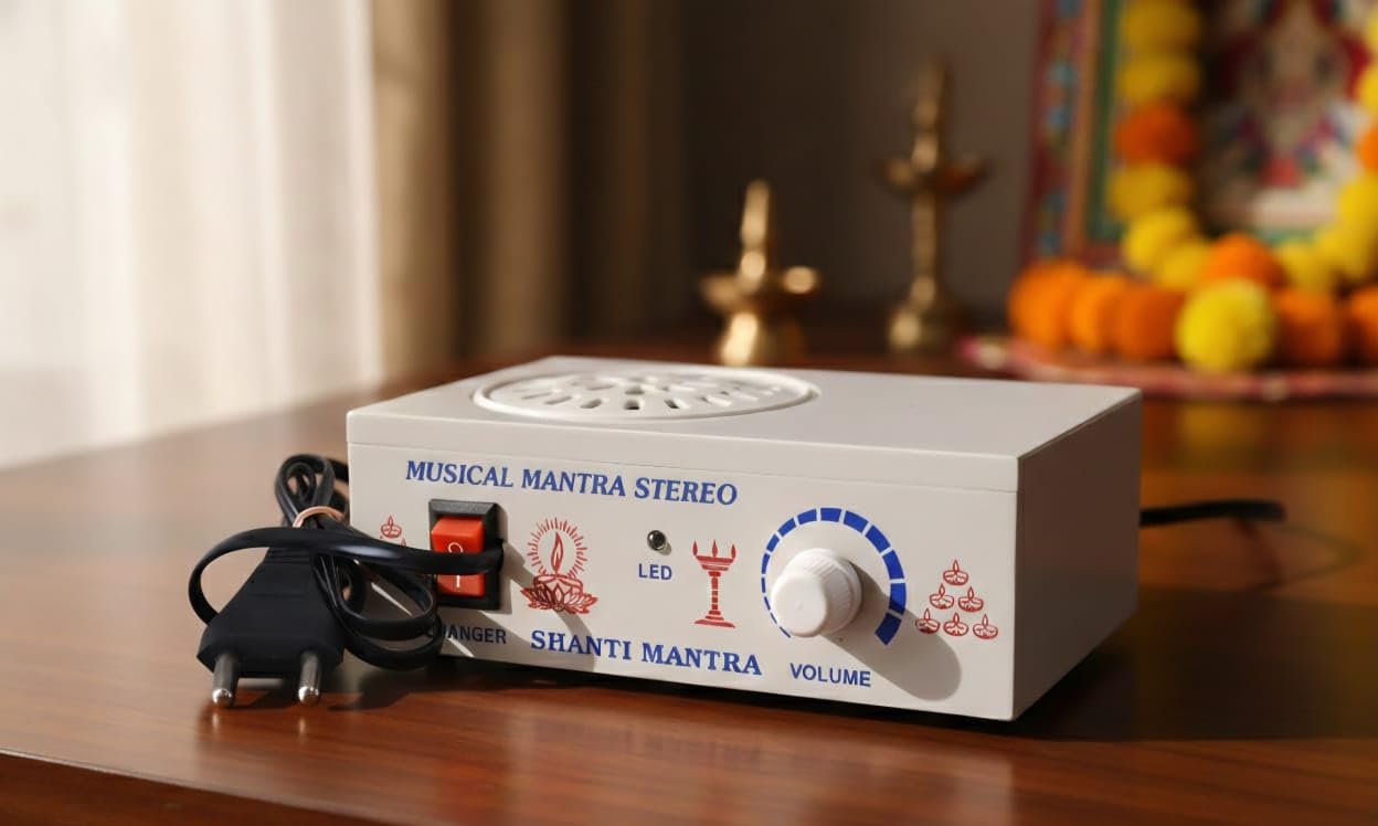 Prema NAND JI Musical Mantra Stereo, 8 in 1 Mantra Jaap Player, Shanti Mantra, Electric Powered-image-13