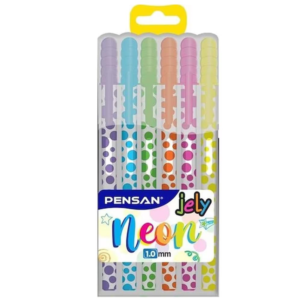 PENSAN Długopis żelowy NEON 2801 6-częściowy mieszany PE02801NE0NKR¨6