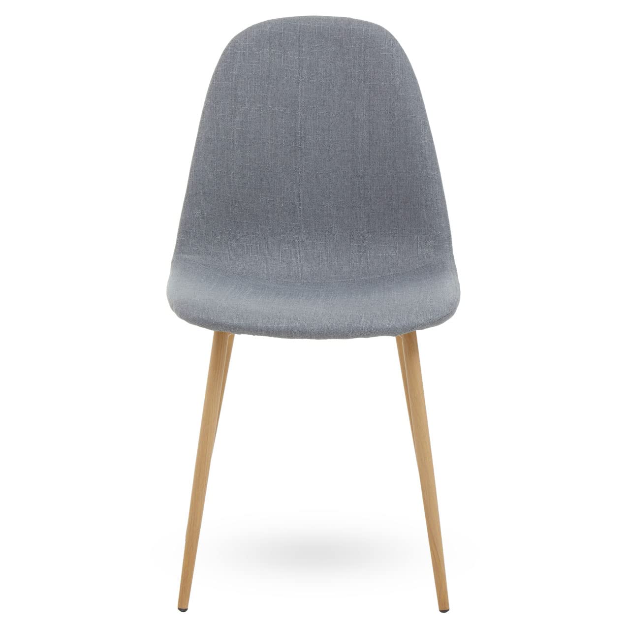 Premier Housewares Modern Design Dining Chair With Ashwood Effect Legs | Comfortable Sturdy Breakfast Room Chairs | Versatile High Back Dining Chair | Restaurant Chair