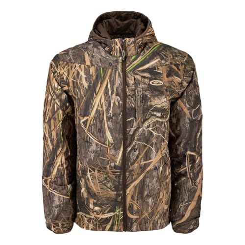 Drake Waterfowl Men's MST Synthetic Down Durable Water-Repellent Insulated Outdoor Hunting Hooded Jacket