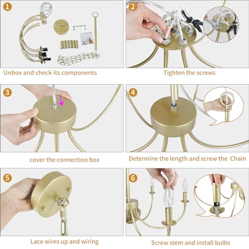 Rviezza Modern Gold Chandelier thumb #7