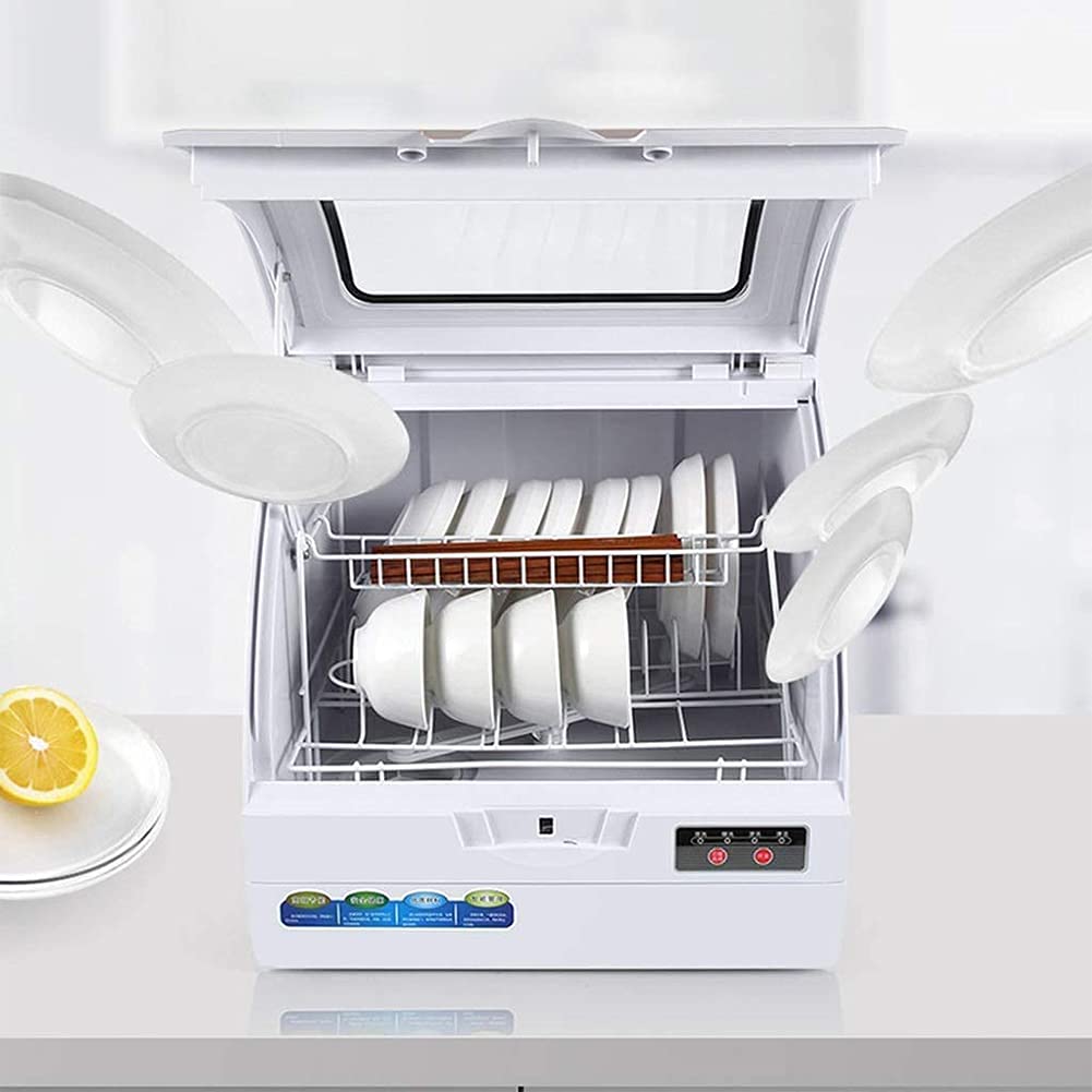 Lavaplatos de Escritorio Completamente automático, pequeño Programa de Limpieza para el hogar Inteligente para Platos Frutas Verduras