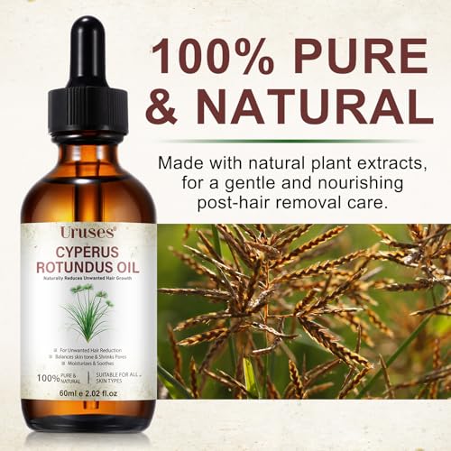 3Pack Cyperus Rotundus Oil, Natural Cyperus Rotundus Oil for Hair Removal, Reduces Unwanted Hair Growth, Moisturizes & Soothes The Skin, Suitable for All Skin Types — view 2