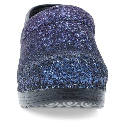 Image of Dansko Professional Glitter Slip-On Clogs for Women - Rocker Sole and Arch Support for Comfort - Shiny and Stylish Glitter Uppers