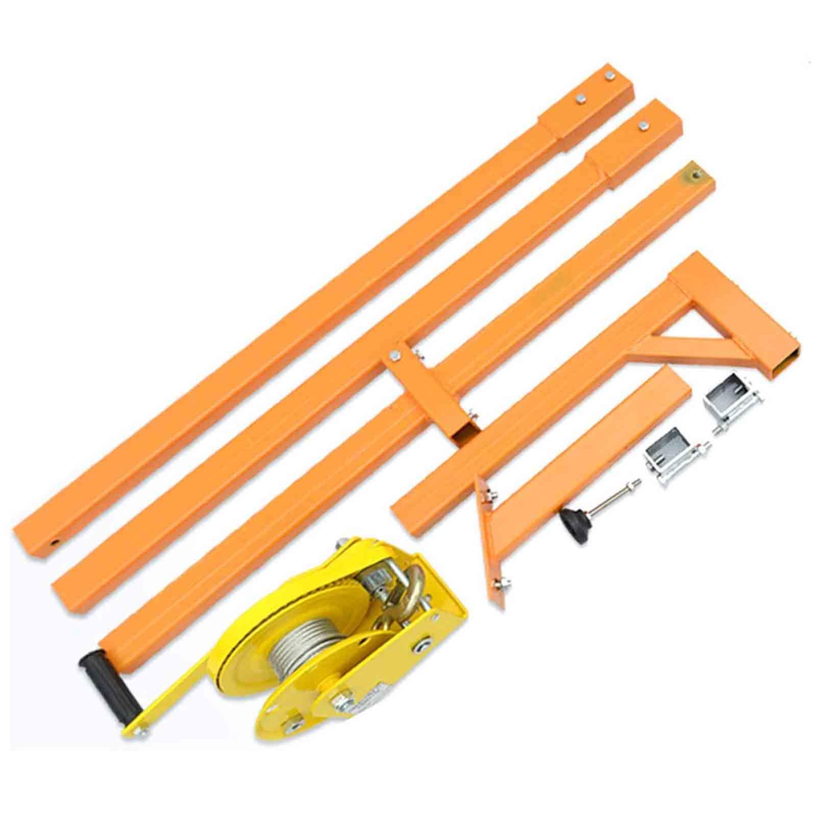 Treuil manuel pour climatisation avec support securise charge 150kg cable 30m