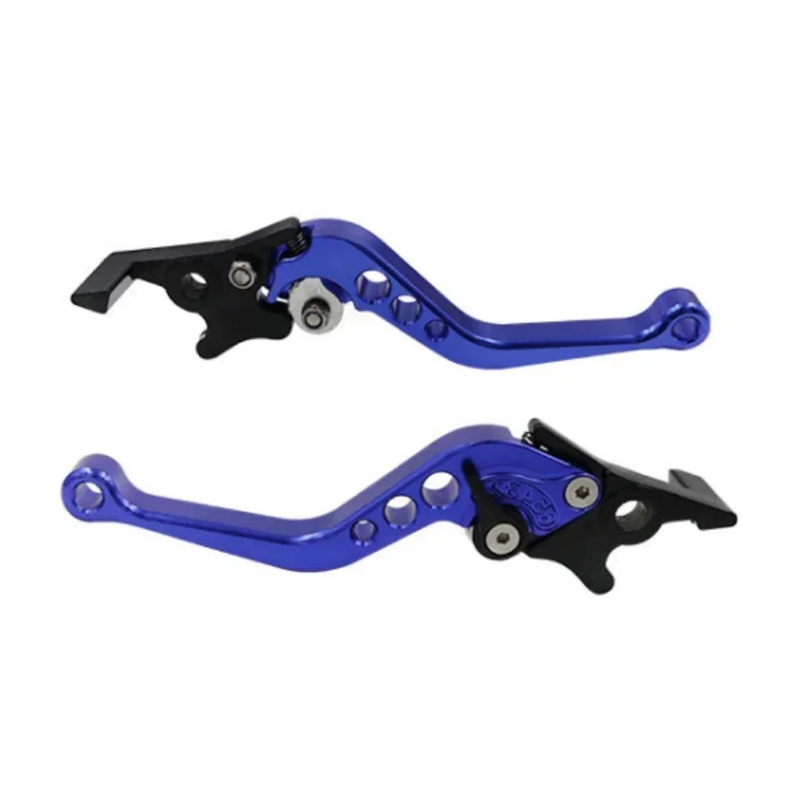 Ywqjiopm Blue Motorcycle Brake Clutch Lever 1 Pair Motorcycle Adjustable Hand Lever Brake Handle Grip Motorcycle Grips Brake Clutch Levers Handlebar Grips Accessories
