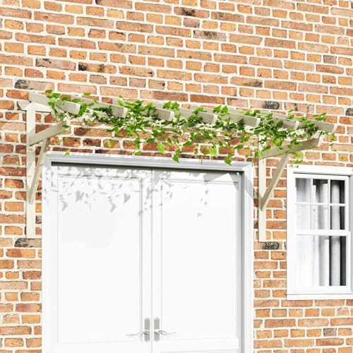 Gecheer Türvordach aus Kiefer Massivholz, Vordach für Haustür, 200x100x100 cm, grün imprägniert, wetterfest für Eingangsbereich