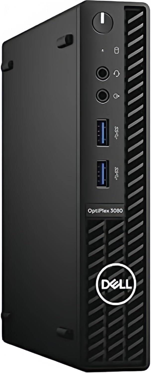 Dell OptiPlex 3080 Mini Ordinateur de Bureau, Intel Core i5-10500T, 16 Go de RAM, 512 Go SSD, Clavier américain QWERTY, WiFi, Bluetooth, Windows 11 Pro (reconditionné)