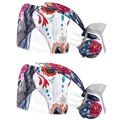 Casquettes de travail JDEZ pour cheveux longs avec bandeau absorbant la sueur