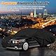Autoabdeckung Wasserdicht für 1988-2002 BMW 5 Series E34 E39, Vollgarage Autoplane Auto Abdeckplane Winter Sommer Allwetter Outdoor Abdeckung mit Reißverschluss Tür, Windschutzbänder