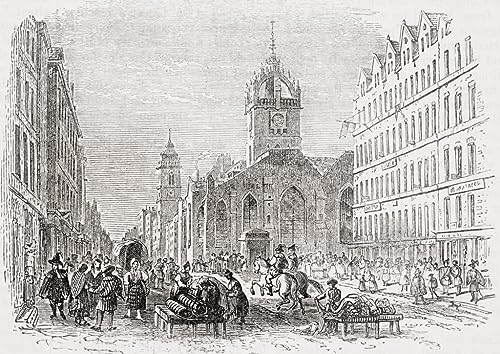 Peinture sur Toile St Giles église Old Tron, tableau décoration chambre 60x90cm