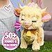 FurReal Maggie The Feed & Follow Cow, 11 Inch Interactive Highland Mini Cow, for Boys and Girls, Ages 4 and up