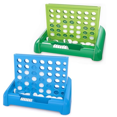 【Materiale ecologico】 Questo giocattolo è sicuro e non tossico, di alta qualità e durevole, per garantire la sicurezza dei suoi bambini. Ottieni due set di pedine interattive da quattro in fila, sufficienti per il tuo uso quotidiano.