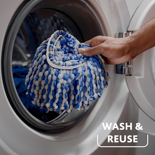 O-Cedar EasyWring RinseClean Spin Mop Microfiber Refill, 1-Pack, Blue - Thumbnail 6