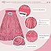 KLHB-YF 21 Oz Pink Cotton Mop Head Replacement Heavy Duty Industrial Commercial Mop Head Heavy Duty for Commercial & Home Cleaning