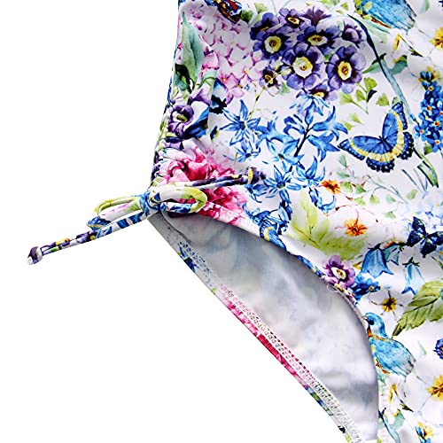 Qyqkfly Girls One Piece Adjustable Bathing Suits With Front Ruffle(Butterfly,13-15Years) #TOP5