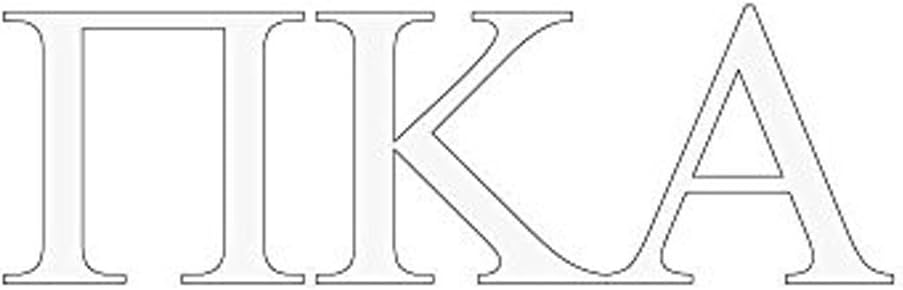 Pi Kappa Alpha Pike Greek Letter Window Sticker Decal