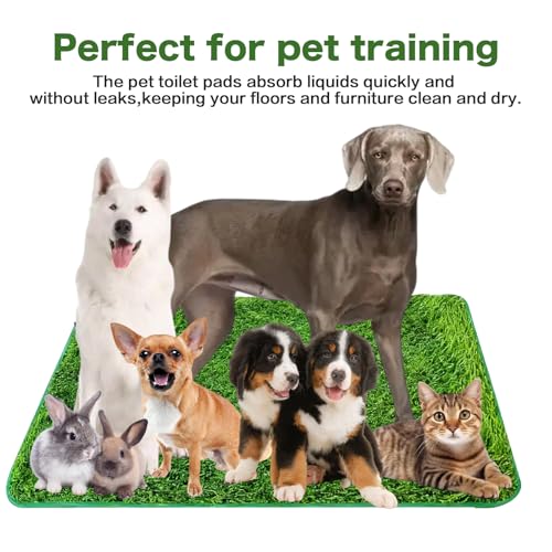Kunstrasen Outdoor Hundeklo, 71x46 cm Wiederverwendbare Hundetoilette Hochdurchlässige Weich Langlebig, Welpentoilette Trainingsunterlagen für Hunde Balkon Zuhause Wohnung Rasen Dekoratio