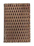 STORE INDYA Leather Journal Diary Travel Diary Unlined Doodle Book (8" x 6"-Tear Drop-Brown) 192 pag
