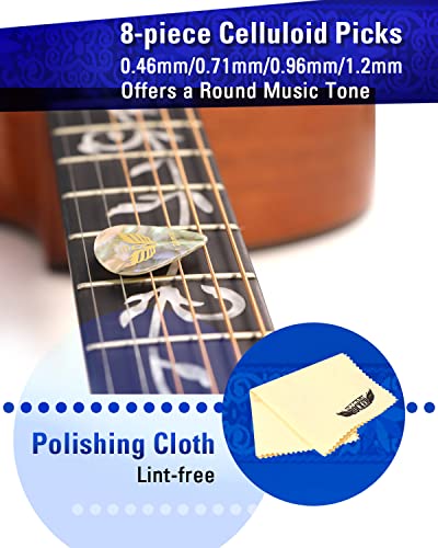 Stage Rocker Guitar Accessories Gift Box Bundle: Premium Guitar Strap Set + Jacquard Weave Guitar Strap Set #TOP5