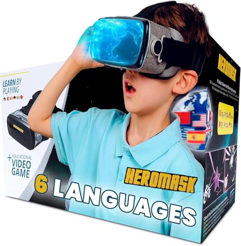 HeroMask VR Headset ＋ Language Games — Gift for Kids...