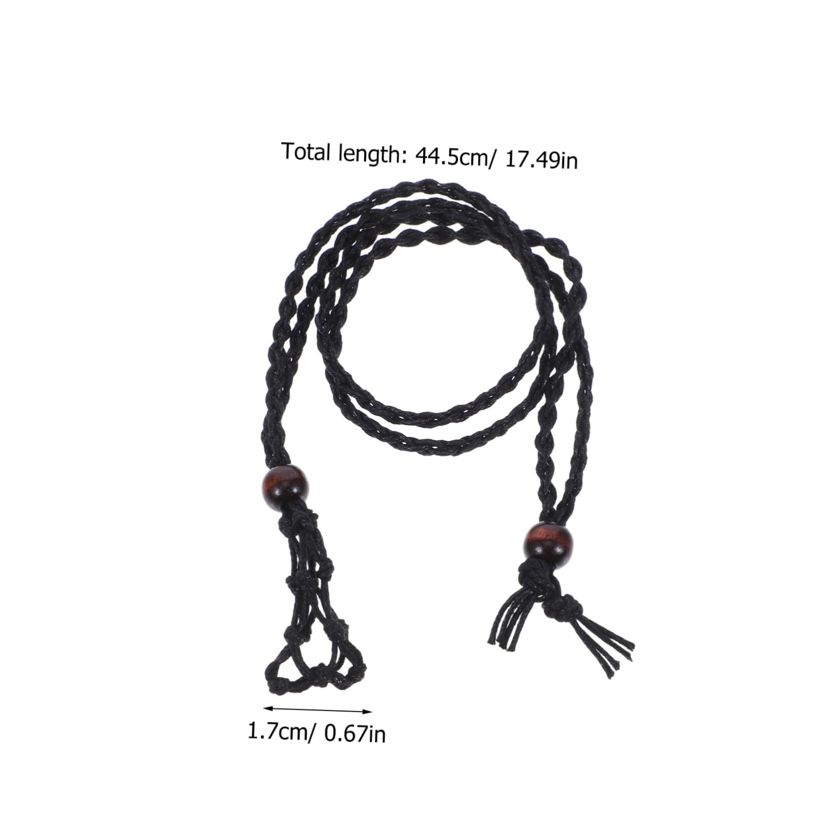 VILLCASE Cord for Necklace Macrame Necklace Stone Holder Adjustable Crystal Necklace Holder for Jewelry Making