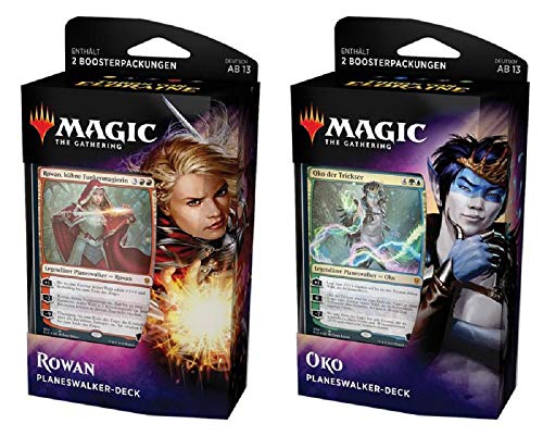 Preisvergleich Produktbild Magic The Gathering MTG -Throne of Eldraine Planeswalker Deck Set DE