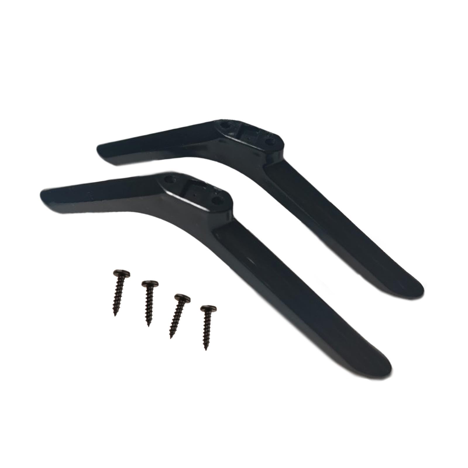 Universal TV Stand Legs Replacement for 40-43 Inch Flat Screen Tabletop Base Mount Kit with 4 Installation Screws, for LED LCD & OLED|Non-Slip Pedestal Feet (22.5cm x 5.5cm Black)-image-2