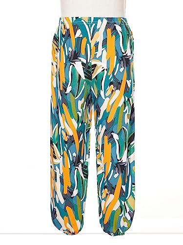 Linjinx Kids Girls Boys Bohemian Print Harem Pants Yoga Baggy Hippie Pants Summer Beach Trousers Sweatpants3