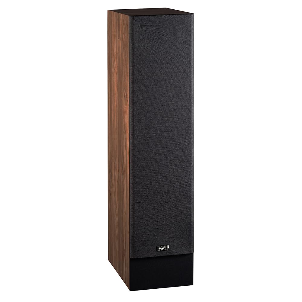 Davis Acoustics Mia 200 Noyer américain - Colonne 3 Voies/3 Haut-parleurs - Enceinte Vendue à la Paire