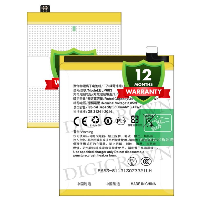 Image of Original BLP683 Battery Compatible for Realme 2 Pro | Realme U1 - (3500mAh) - 1 Year Warranty DF7