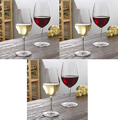 MZP Italin Premium Luxury Wine Glasses Set of 4 - Italian Style, Hand Blown, Long Stem 450 ml Wine Glasses - Great Gift Packaging - Ideal for Any Occasion (450 ml, 4) 3