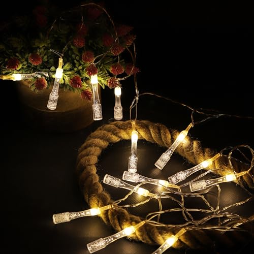Image of Lexton Fairy 14 Bottle Shape Drop LED String Light | 14 LED, Plug Sourced, 4 Meter Long | Suitable for Diwali, Birthday, Festival, Wedding, Party, Patio, Lawn, Restaurants (Pack of 1, Warm White)