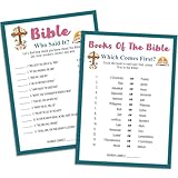 Adults Bible Games, Verse Match Up, Who Said It, Which Comes First, Bible Study Game Christian Group Women's...
