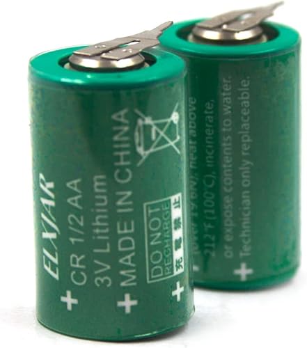 Miniatura 7 de Paquete de 2 baterías de litio CR1/2AA-SLF de 3 V, repuesto para VARTA CR 1/2 AA Series, con pestañas de 2 pines (0.394 in +)