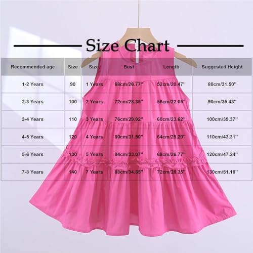Kids Girls Cotton Dresses Sleeveless Long Maxi Tiered Dress Casual Beach Party Sundress 2025 Summer Dresses 1-8Y2