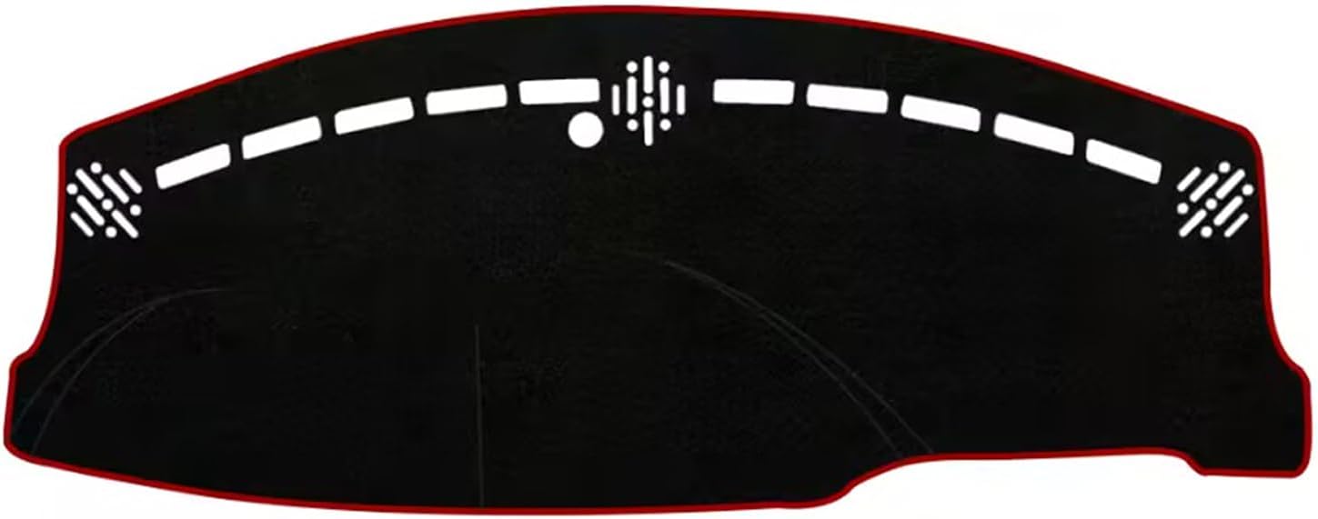 Fit for Dodge Charger 2011-2023 Accessories (Without HUD) Dash Cover Custom Dashboard Cover Mat Non-Slip Pad Sunshield Cover Center Console Protector Cover Mat Anti-Glare,Red Edge