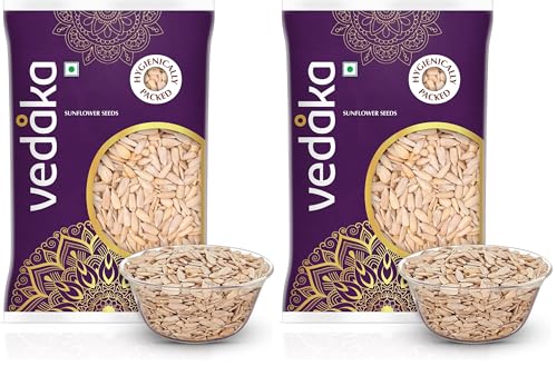 Image of Amazon Brand - Vedaka Raw Sunflower Seeds | 1 Kg | Rich In Magnesium | Hygienically Packed (Pack of 2)