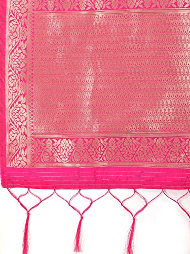 Image of DEVANGI Women's Floral Silk Blend Dupatta