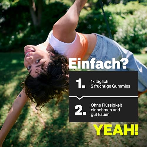 Foto von natural elements Biotin Haar Gummies - 120 vegane, zuckerfreie Gummibärchen mit 5000 µg Biotin pro Tagesdosis - mit Himbeergeschmack - in Deutschland produziert & laborgeprüft