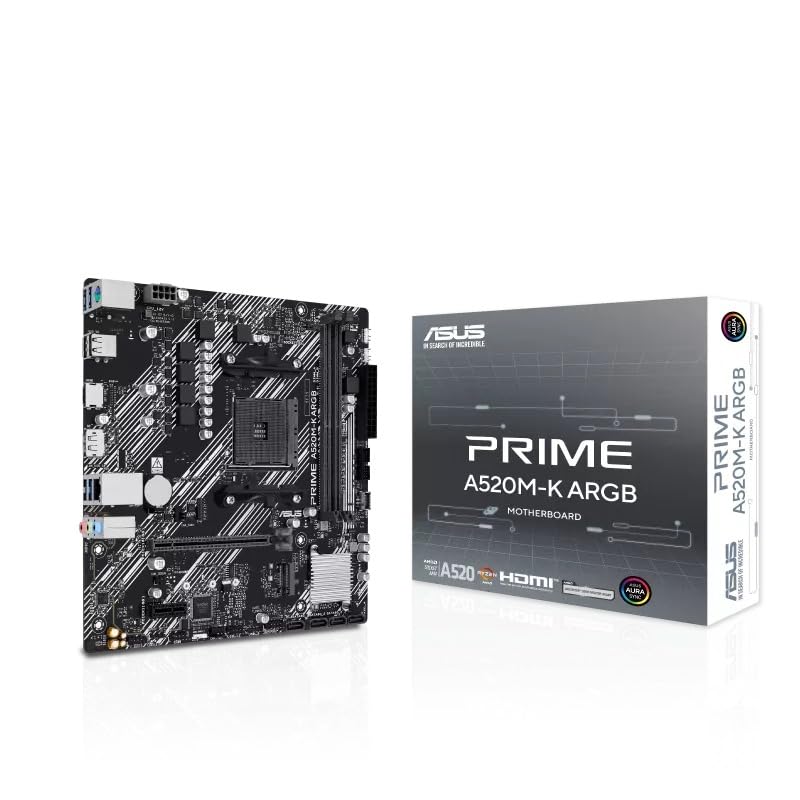 ASUS Prime A520M-K ARGB (AM4) (D) (90MB1R00-M0EAY0)